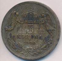 1900. 5K Ag "Ferenc József" T:2-,3 patina
Adamo K7