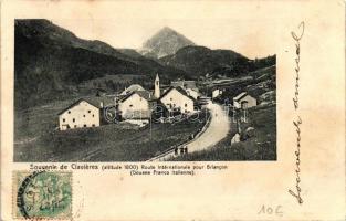 Claviere, French-Italian border, International road to Briancon (EK)