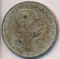 Ausztria 1909. 5K Ag &quot;Ferenc József&quot; T:2-,3 patina Austria 1909. 5 Corona Ag &quot;Franz Joseph&quot; C:VF,F patina