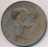 Ausztria 1908. 5K Ag &quot;Jubileum&quot; T:2-,3 patina Austria 1908. 5 Corona Ag &quot;Jubilee&quot; C:VF,F patina