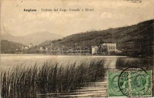 Avigliana, lake and hotels, TCV card