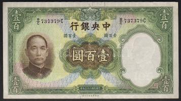 Kína/Central Bank 1936. 100Y T:I