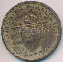1938. 5P Ag "Szent István" T:2- patina
Adamo P8.1