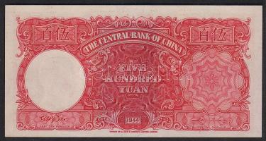 Kína/Central Bank 1944. 500Y T:I
