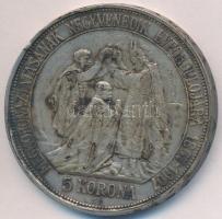 1907KB 5K Ag "Ferenc József koronázásának 40. évfordulója" T:2-,3 patina
Adamo K7.1