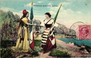 'Fraterna Amicizia Latina', French-Italian Friendship, propaganda