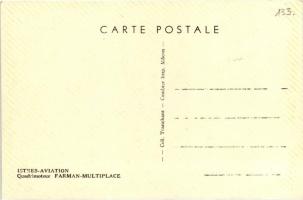 Istres Aviations. Quadrimoteur Farman-Multiplace / French aeroplane