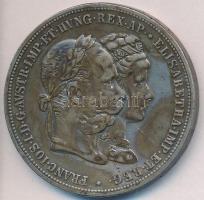 Ausztria 1879. 2G Ag &quot;I. Ferenc József és Erzsébet királynő / Ezüstlakodalom&quot; T:2- patina Austria 1879. 2 Gulden Ag &quot;Franz Joseph and Elisabeth / Silver Jubilee&quot; C:VF patina