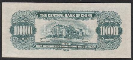 Kína/Central Bank 1949. 10.000Y zöld T:I