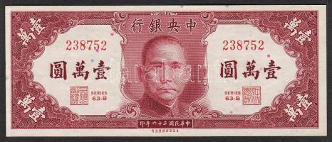 Kína/Central Bank 1947. 10.000Y T:I