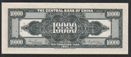 Kína/Central Bank 1947. 10.000Y T:I