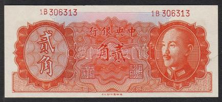 Kína/Central Bank 1946. 20cent T:I