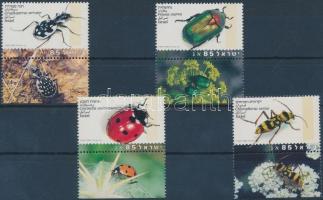 1994 Őshonos bogarak tabos sor + tab nélküli bélyegek (közte ívszéli bélyegek és párok) 5 FDC-n Mi 1287-1290