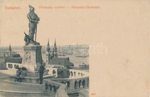 Budapest I. Hunyadi szobor, kiadja Taussig A. (EK)