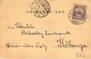 'Vannak és kontra' magyar kártyás képeslap; kiadja Ferenczi B. / Tell playing cards, litho