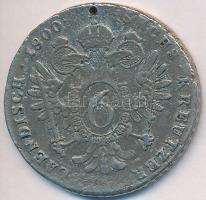 1800S 6Kr Br ezüstözve T:2-,3 ly