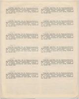 Budapest 1942. "A Magyar Királyság 3%-kal Kamatozó Törlesztéses Államadóssága" kötvény 500...