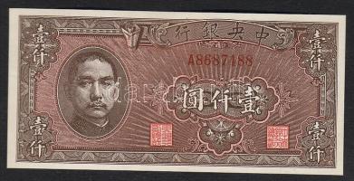 Kína/Central Bank 1940-es évek 1000Y T:I