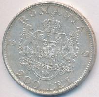 Románia 1942. 200L Ag T:2,2-
Romania 1942. 200 Lei Ag C:XF,VF