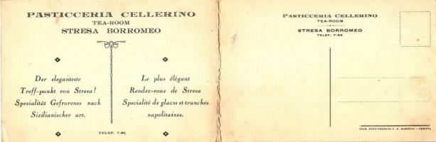 Stresa Borromeo, Esterno della Pasticceria Cellerino, folding card