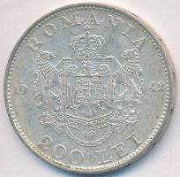 Románia 1942. 200L Ag T:2,2-
Romania 1942. 200 Lei Ag C:XF,VF