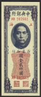 Kína/Central Bank 1947. 2000CGU kék T:I