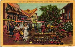 Los Angeles, Olvera street, market place, merchant (EB)