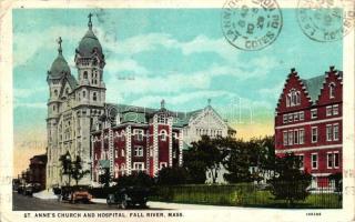 Fall River, St. Anne's church and hospital, automobiles