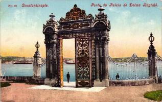 Constantinople, Porte du Palais de Dolma Bagtché / palace gate (EK)