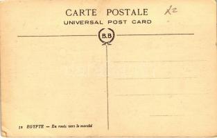 Going to the market, Egypt; folklore (EK)