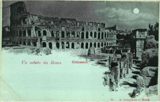 Rome, Roma; Colosseo / colosseum at night (EK)