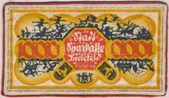 Németország / Weimari Köztársaság / Bielefeld 1922. 1000M selyem városi szükségpénz T:I-
Germany / W...