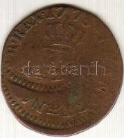 Franciaország 1773. 1/2Sol XV.Lajos látványos tévveret (dupla!) T:3+