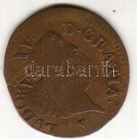 Franciaország 1773. 1/2Sol XV.Lajos látványos tévveret (dupla!) T:3+