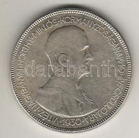 1930. 5P Ag "Horthy jobbra" T:2