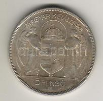 1930. 5P Ag "Horthy jobbra" T:2