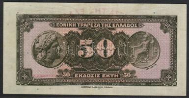 Görögország 1927.április 30. 50Dr T:II+ Csak egyszer hajtva!