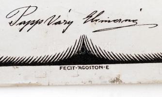 cca 1920 A Trianon után Papp-Váry Elemérné által megfogalmazott "Hiszekegy (Hitvallás)" fé...