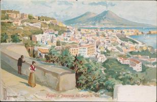 Naples, Napoli; Corso V. Em. litho s: Mapuano (gluemark)
