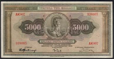 Görögország 1932. 5000Dr T:I- kis hajtás