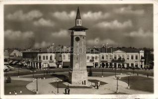 Giurgiu (Gyurgyevó),  Clock Tower, pharmacy, shops, photo