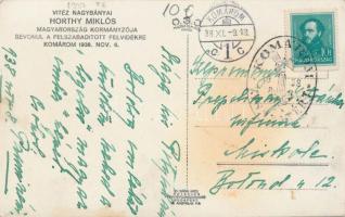 Komárom, bevonulás, Horthy Miklós, Imrédy Béla, Teleki Pál / entry of the Hungarian troops 'vis...