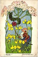 7 db RÉGI motívumlap 2 lithoval; állat / 7 old motive cards with 2 lithos; animal