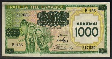 Görögország 1939. 1000Dr T:II