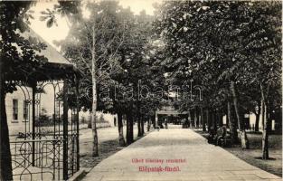 Előpatakfürdő, Újkút fősétány / promenade