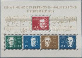 Beethoven Hall felavatása, Bonn blokk, Inauguration of the Beethoven Hall, Bonn block
