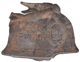 Osztrák-Magyar Monarchia ~1914. "32. Honvéd Gyalogezred" cink sapkajelvény hátoldalon &quo...