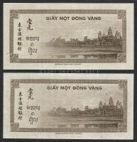 Indokína 1945. 1P A+B (2 klf) T:I