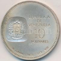 Venezuela 1973. 10B Ag Simon Bolivár T:2 Venezuela 1973. 10 Bolivares Ag Simon Bolivar C:XF