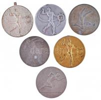 1962-1978. 24db vegyes sportérem és -plakett, közte mellszalagosak is T:vegyes